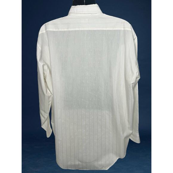 Vintage Golden V Big 3XL Button Down Long Sleeve White Dress Shirt - USA Made - Picture 2 of 12